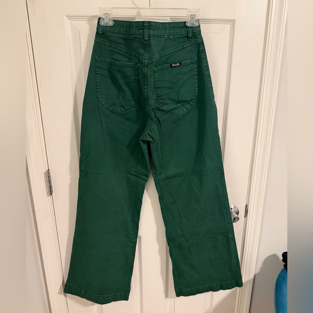 ROLLA'S Green High Rise Wide Leg Pants - Picture 2 of 4